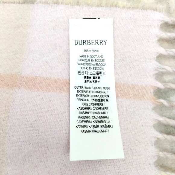Burberrys Scarf Beiges Cashmere 100% mon-375-091125 - Picture 9 of 9